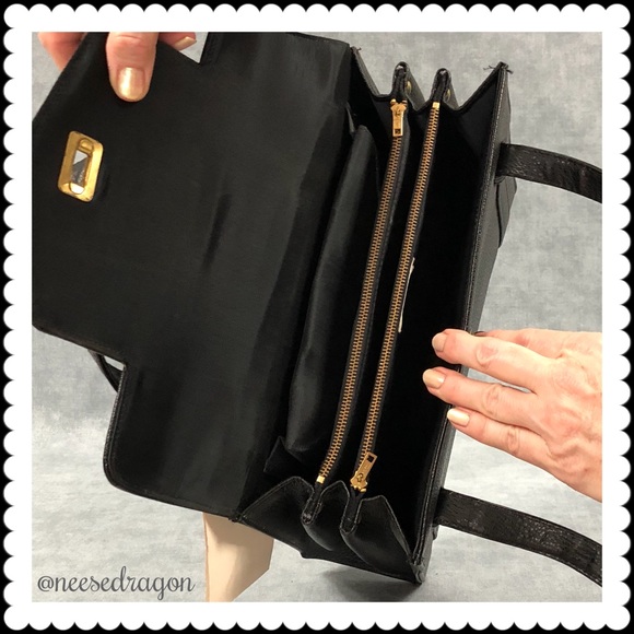 Vintage Sears Leather Satchel - Picture 5 of 7